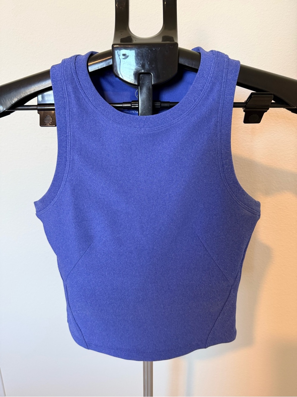 2 piece set Fitted Sleeveless Tank Top  and leggings in Vibrant Blue